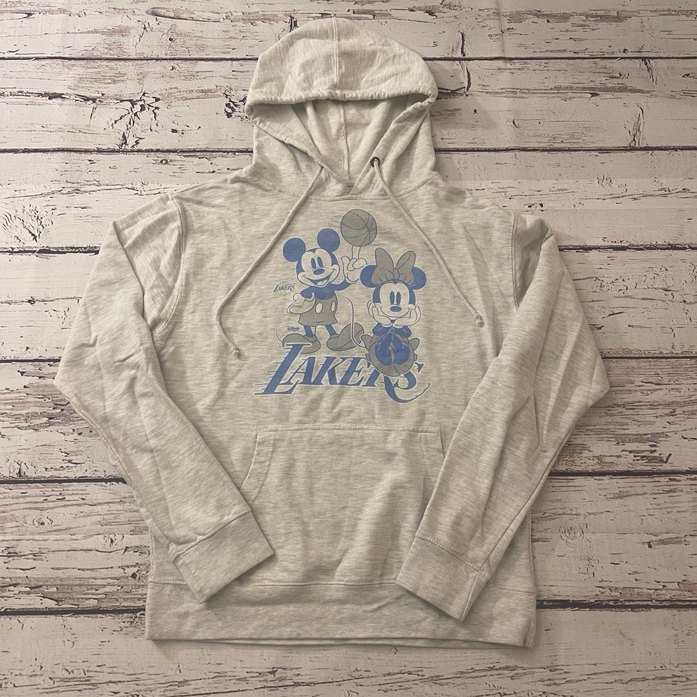 Disney x Junk Food Los Angeles Lakers Hoodie Mickey Minnie‎ Size Medium